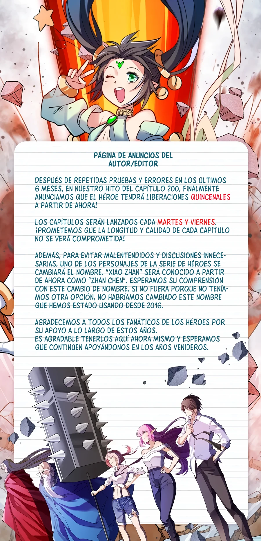 ¿Héroe? Lo deje hace mucho tiempo capítulo 201, página 13