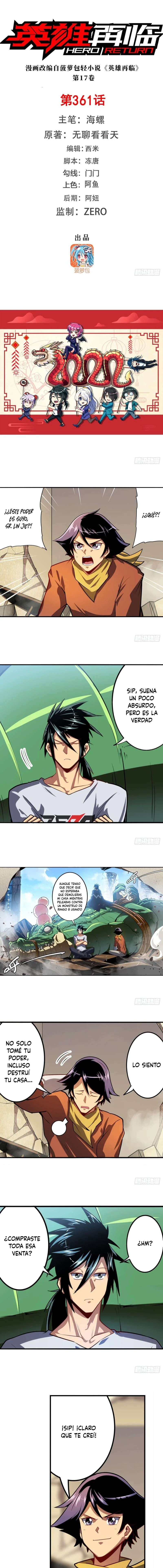¿Héroe? Lo deje hace mucho tiempo capítulo 361, página 3