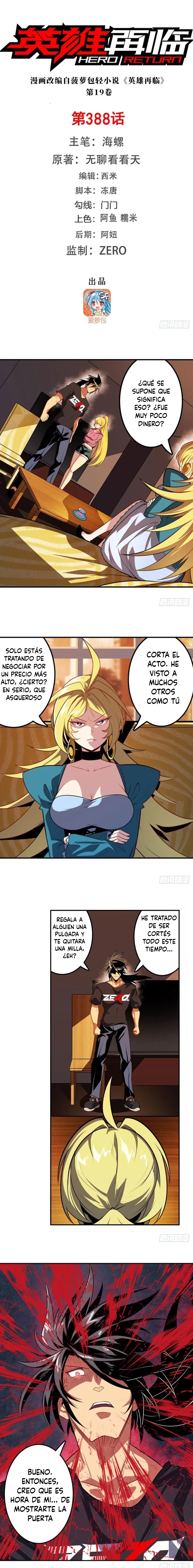 ¿Héroe? Lo deje hace mucho tiempo capítulo 388, página 3