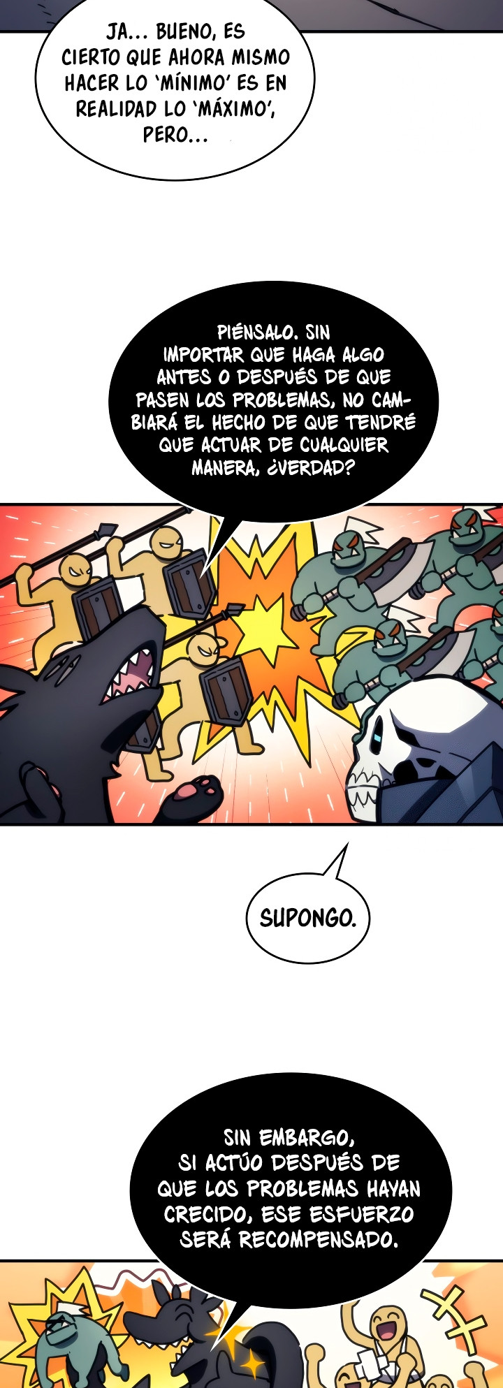 Actuando como un jefe final pero soy demasiado vago para ello capítulo 69, página 42