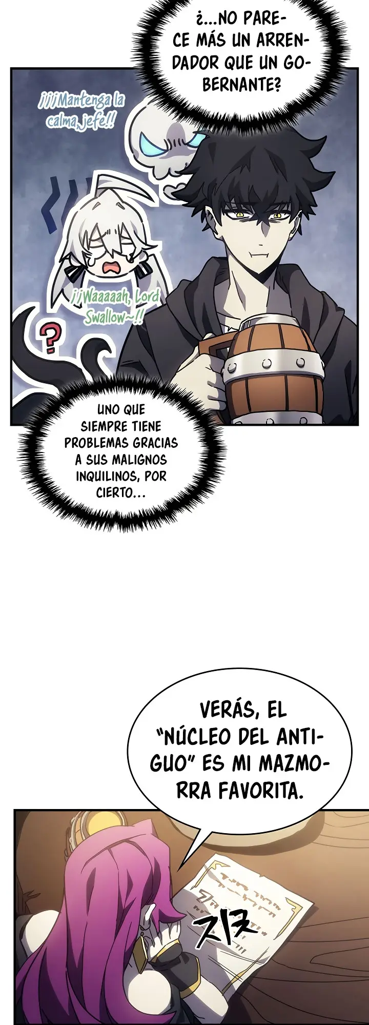 Actuando como un jefe final pero soy demasiado vago para ello capítulo 8, página 46