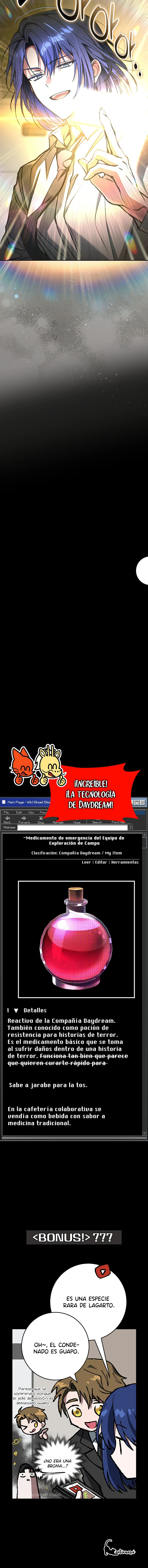 Aunque me metí en una historia de terror, aún tengo que ir a trabajar capítulo 16, página 22