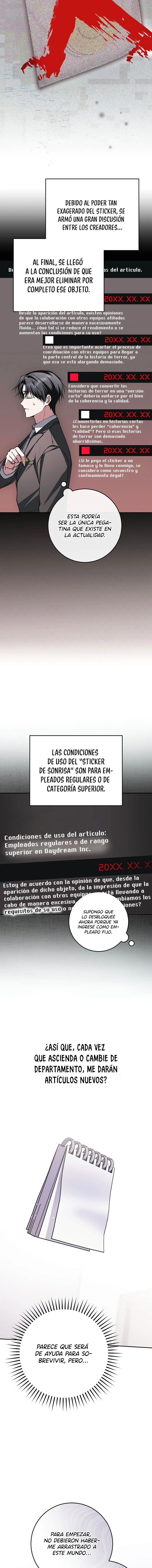Aunque me metí en una historia de terror, aún tengo que ir a trabajar capítulo 7, página 14