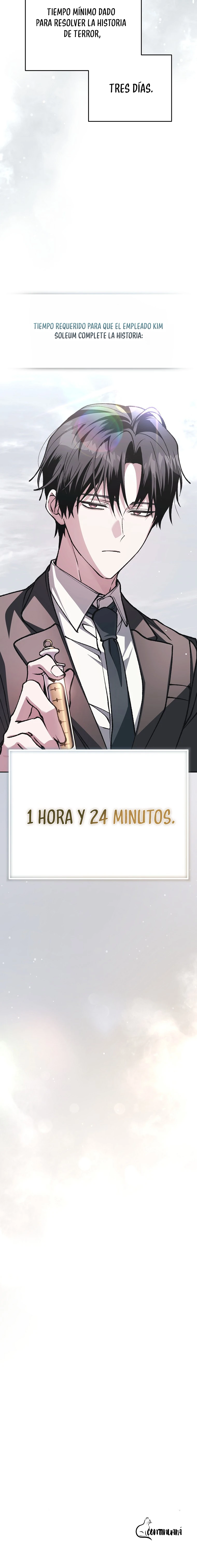 Aunque me metí en una historia de terror, aún tengo que ir a trabajar capítulo 9, página 28