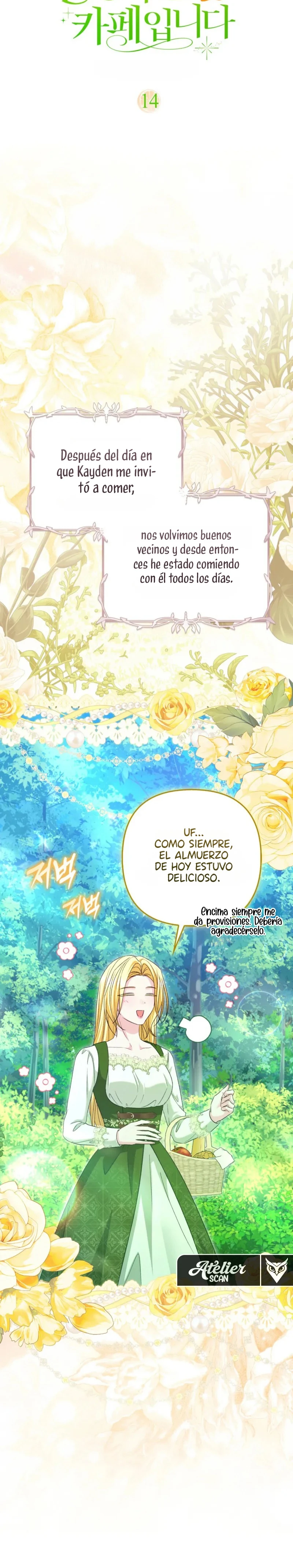 Bienvenidos al Café de la Sucesora del Gremio Oscuro capítulo 14, página 14