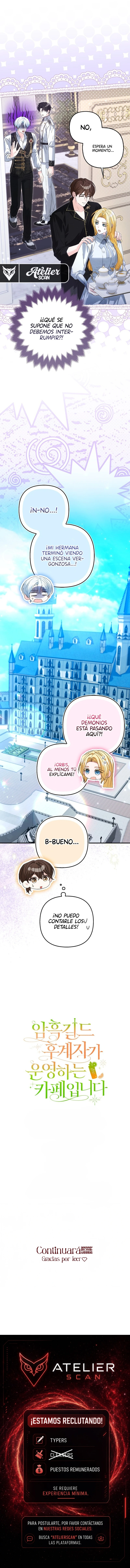 Bienvenidos al Café de la Sucesora del Gremio Oscuro capítulo 4, página 23