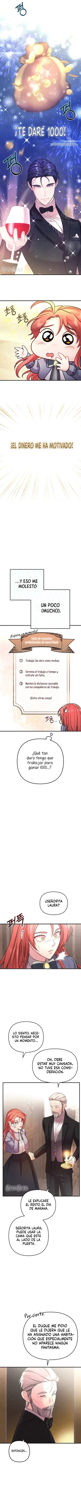 Conseguí un trabajo en la Mansión Embrujada capítulo 3, página 9