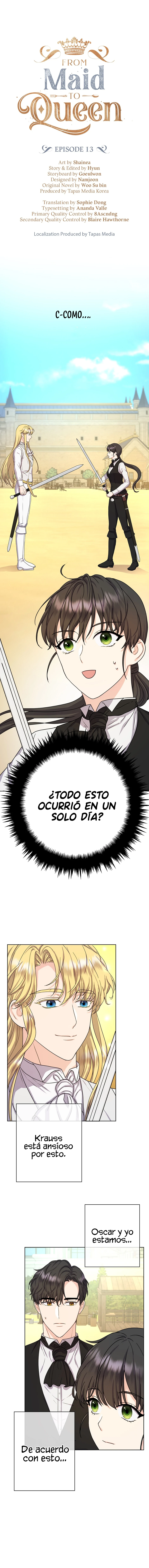 De Criada A Reina capítulo 13, página 3