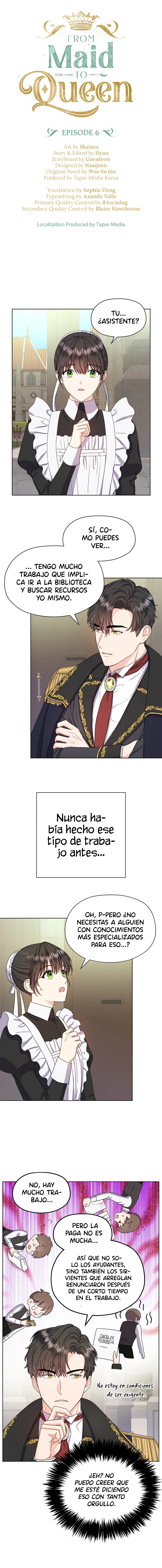 De Criada A Reina capítulo 6, página 2
