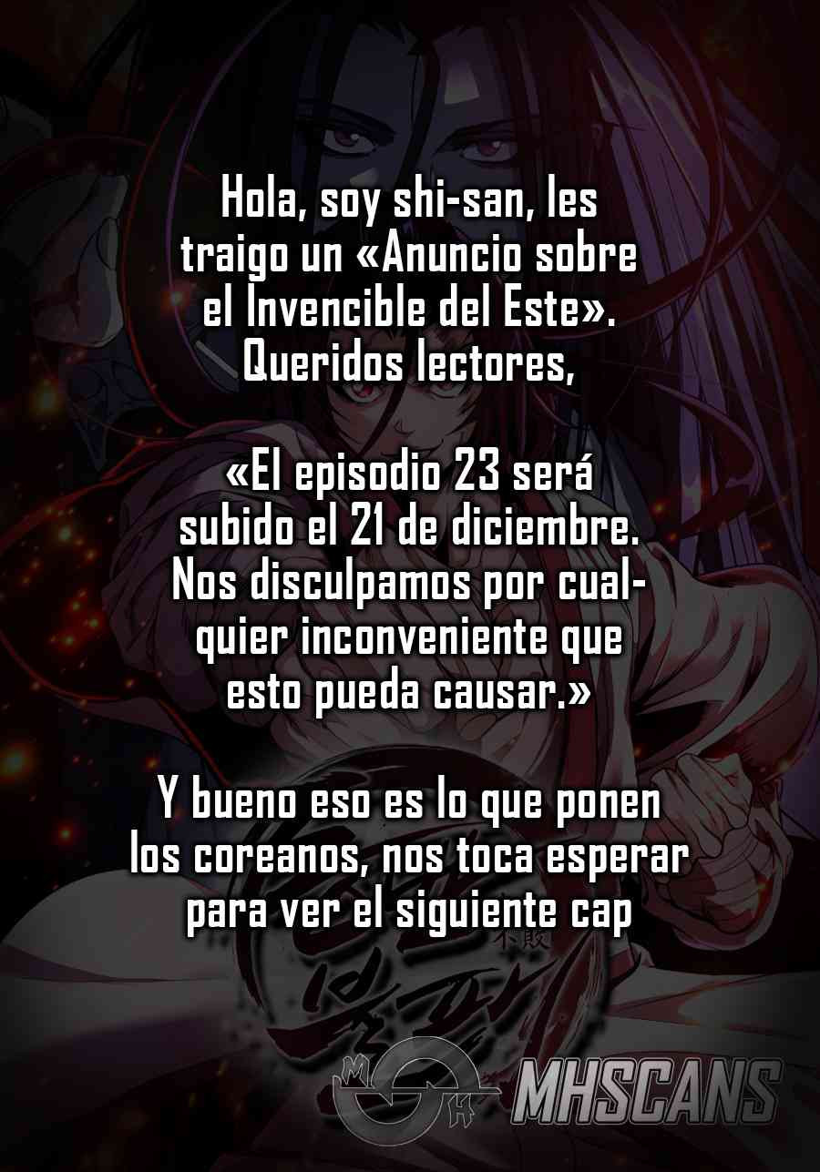 El Invencible del Este capítulo 22.5, página 1