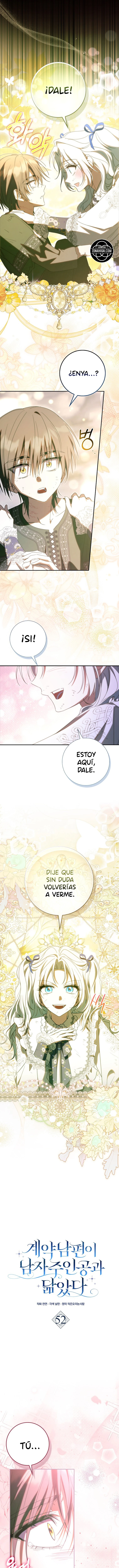 El marido contratado se parece al protagonista masculino capítulo 53, página 13