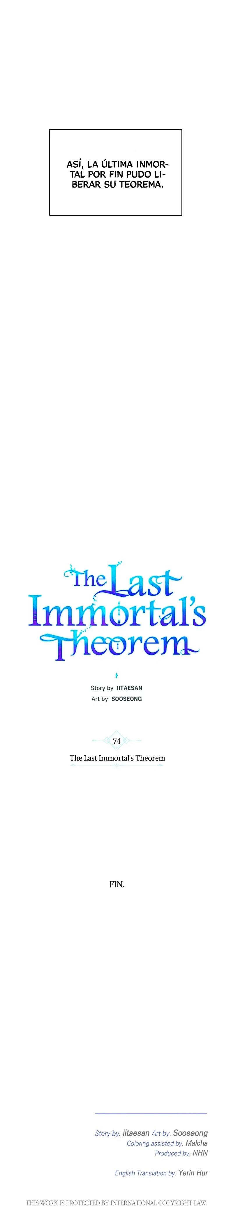 El teorema del último inmortal capítulo 74, página 19