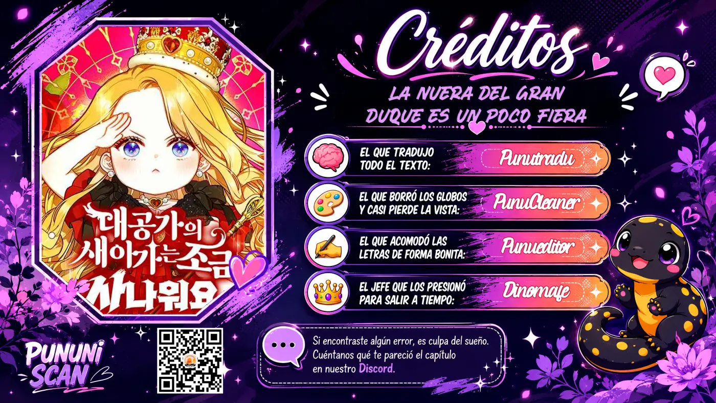 La nuera del Gran Duque es un poco fiera capítulo 6, página 1