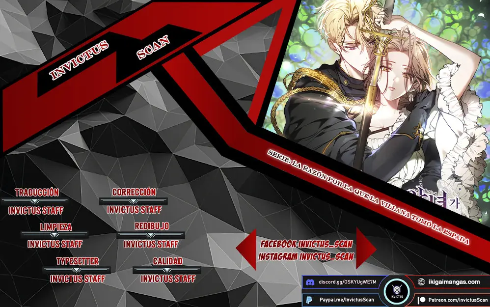 La razón por la que la villana tomó la espada capítulo 59, página 1