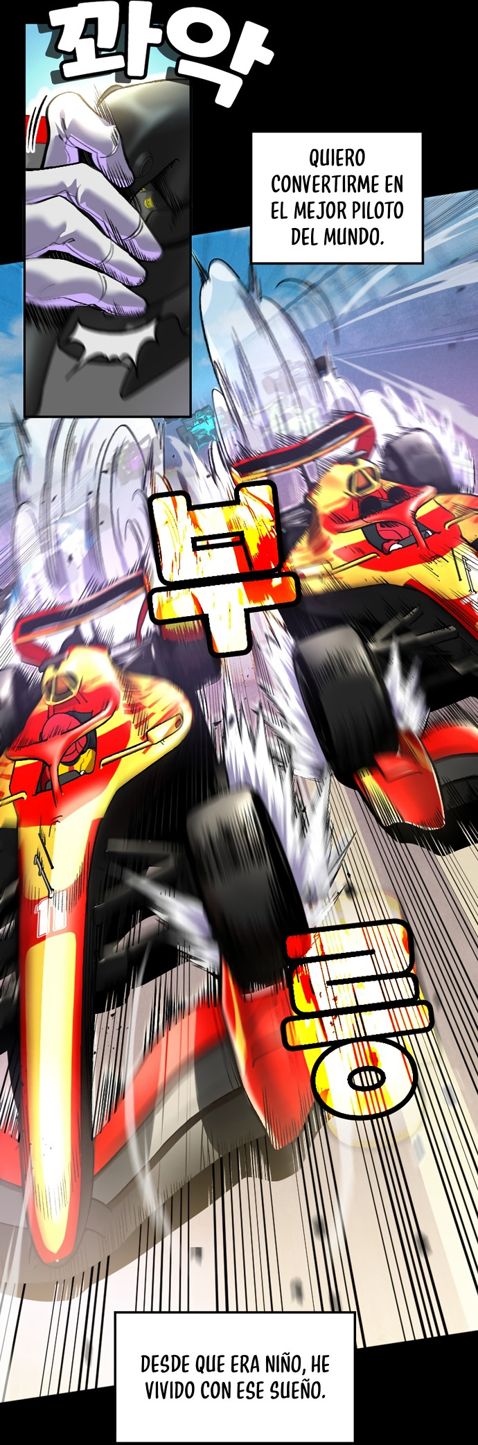 Mickey x F1: ¡Corriendo hacia la cima! capítulo 1, página 5