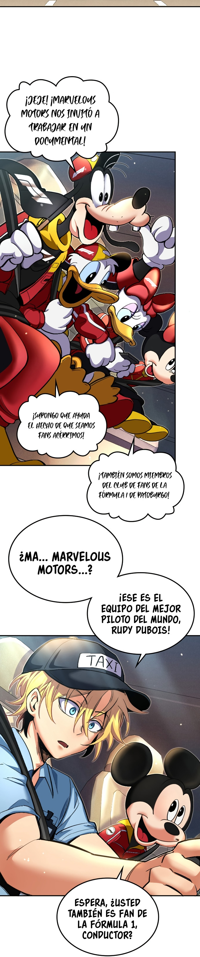 Mickey x F1: ¡Corriendo hacia la cima! capítulo 1, página 15