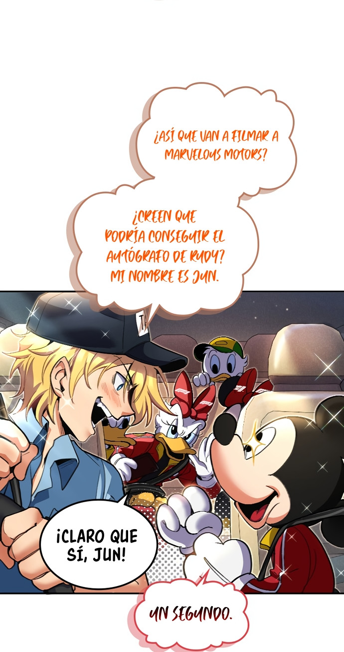 Mickey x F1: ¡Corriendo hacia la cima! capítulo 1, página 17
