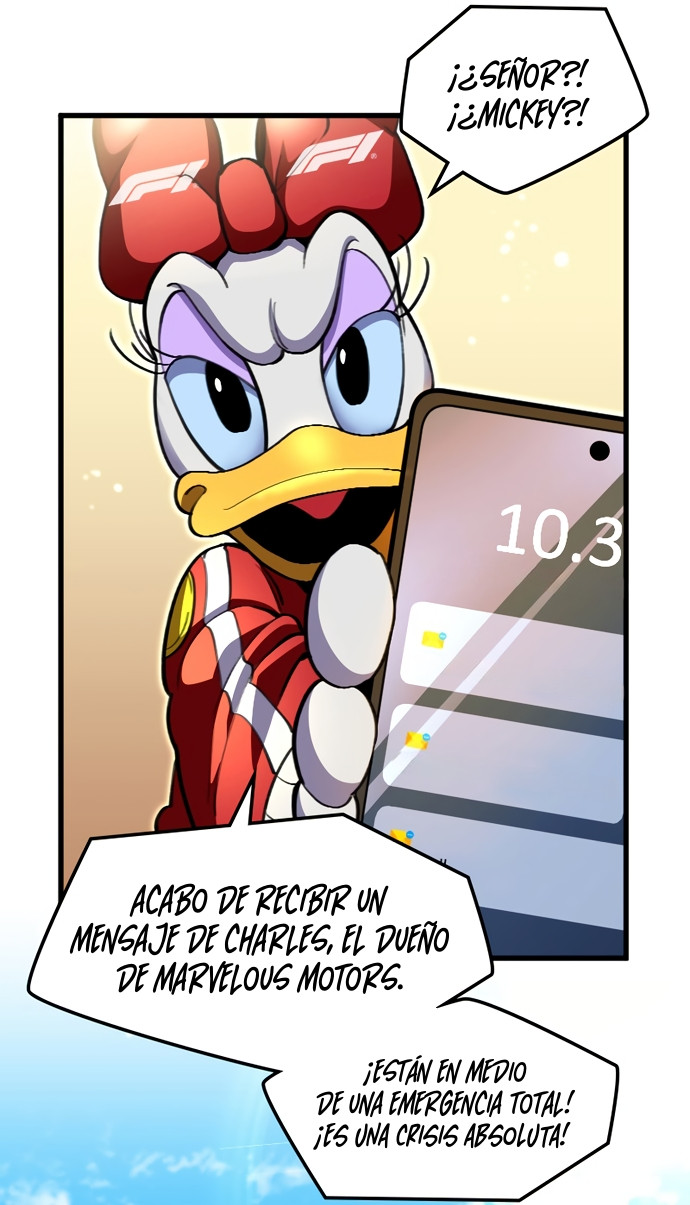 Mickey x F1: ¡Corriendo hacia la cima! capítulo 1, página 19