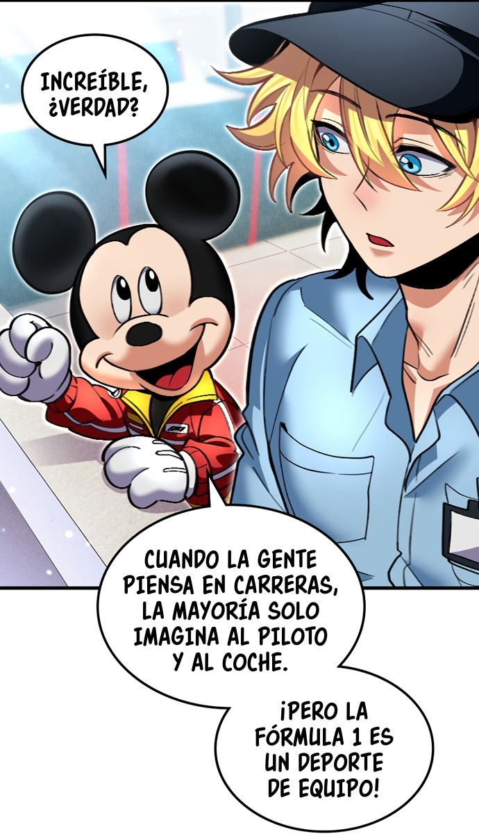 Mickey x F1: ¡Corriendo hacia la cima! capítulo 1, página 68
