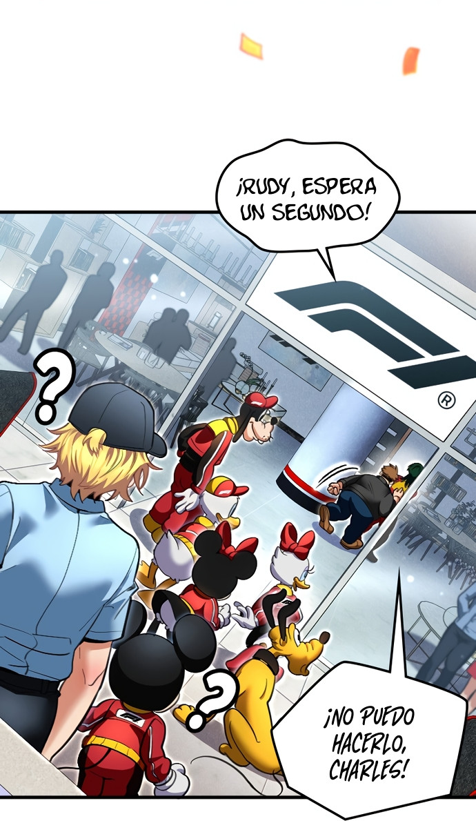 Mickey x F1: ¡Corriendo hacia la cima! capítulo 1, página 75