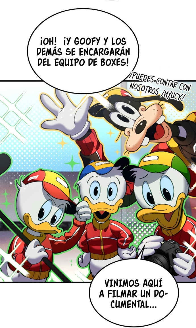 Mickey x F1: ¡Corriendo hacia la cima! capítulo 1, página 100