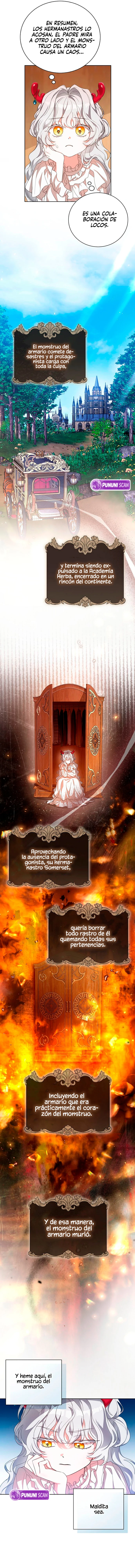 Mientras otras se convierten en protagonistas femeninas de novelas de fantasía romántica, yo me convertí en un monstruo del armario. capítulo 1, página 12