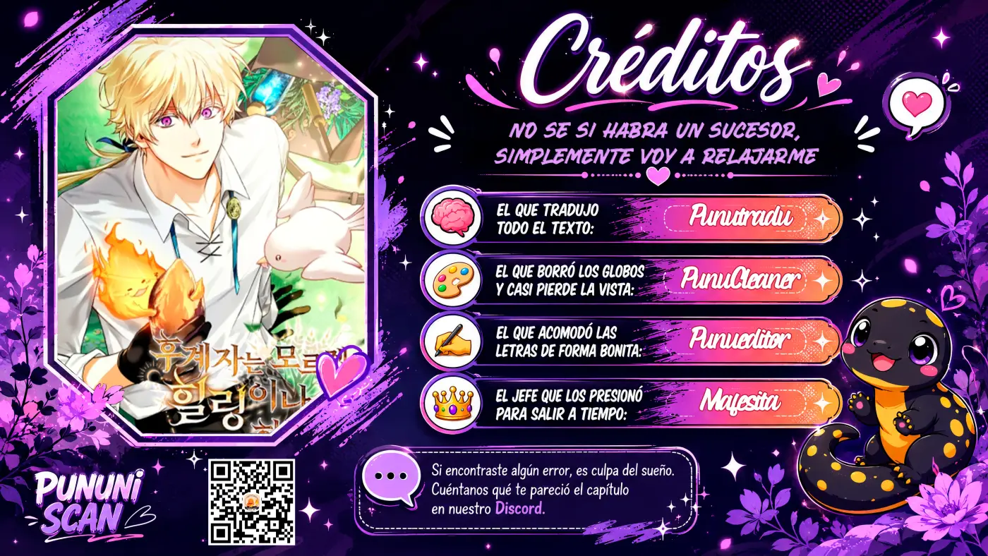 No sé si habrá un sucesor, simplemente voy a relajarme capítulo 7, página 1