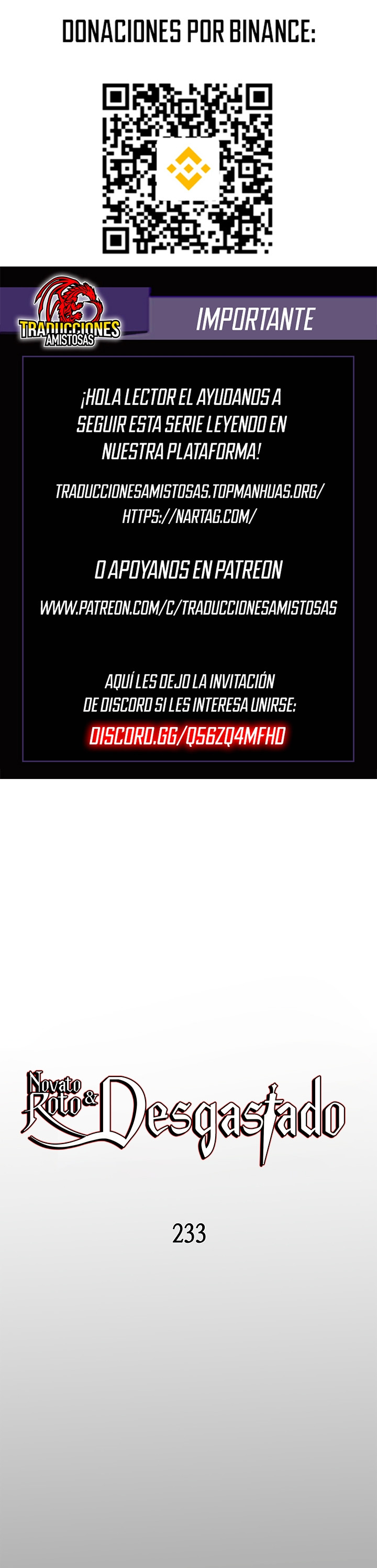 Novato roto y desgastado capítulo 233, página 2