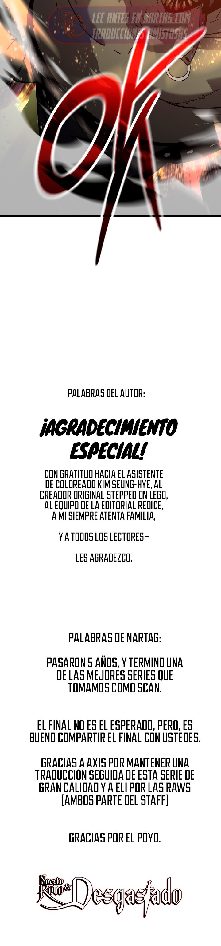 Novato roto y desgastado capítulo 242, página 67