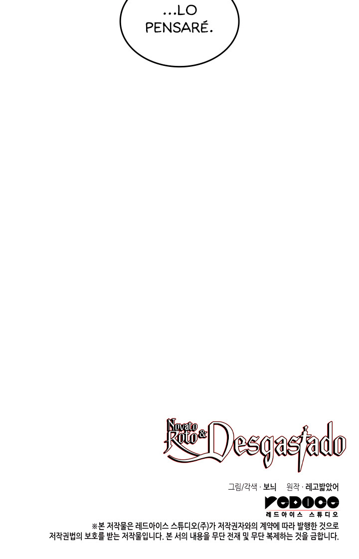 Novato roto y desgastado capítulo 95, página 59