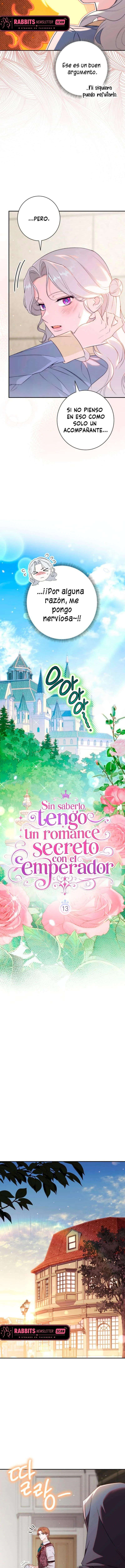 Sin saberlo, tengo un romance secreto con el emperador capítulo 13, página 3