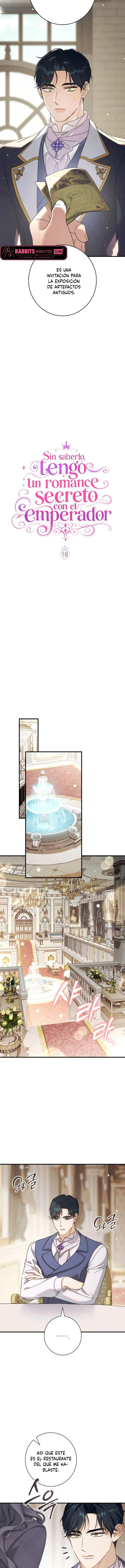 Sin saberlo, tengo un romance secreto con el emperador capítulo 18, página 3