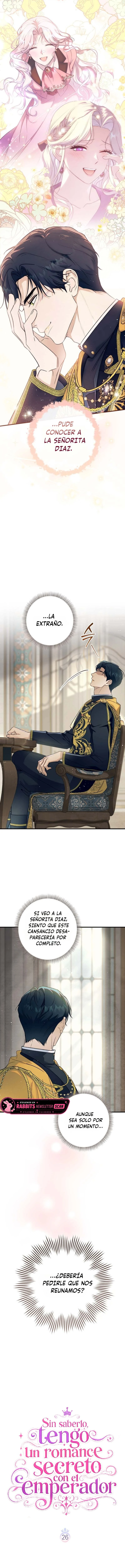 Sin saberlo, tengo un romance secreto con el emperador capítulo 26, página 9