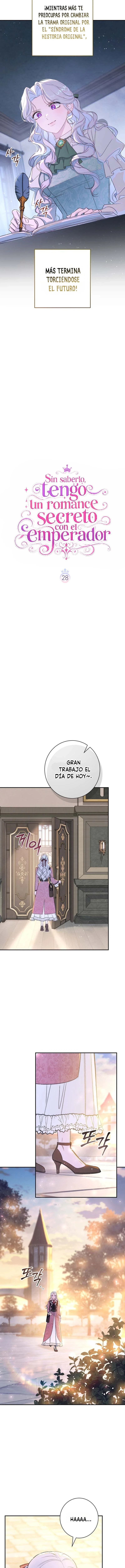 Sin saberlo, tengo un romance secreto con el emperador capítulo 28, página 6