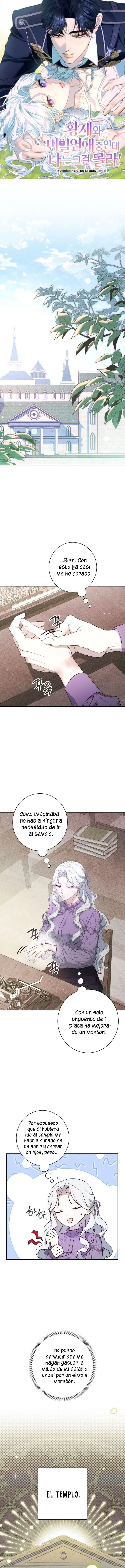 Sin saberlo, tengo un romance secreto con el emperador capítulo 3, página 1