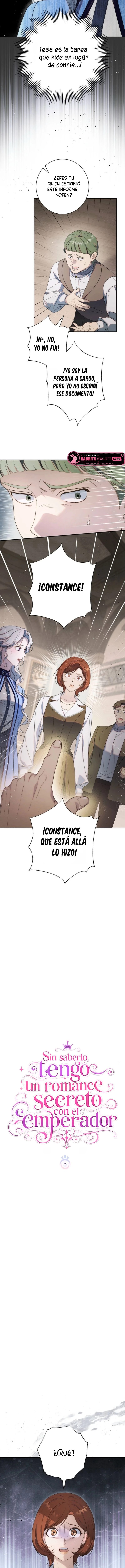 Sin saberlo, tengo un romance secreto con el emperador capítulo 5, página 5
