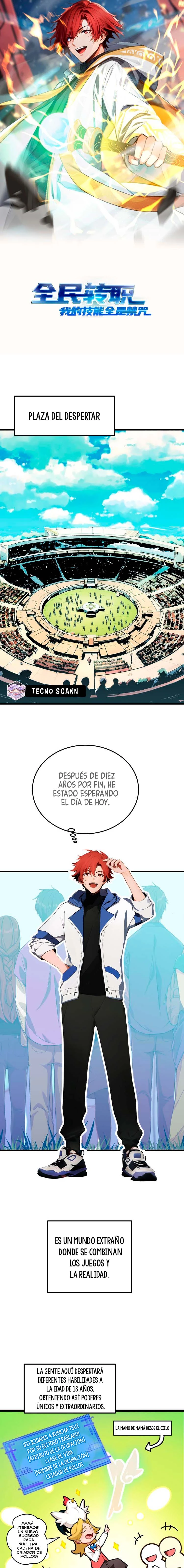 Transferencia universal: Todas mis habilidades son hechizos prohibidos capítulo 1, página 2