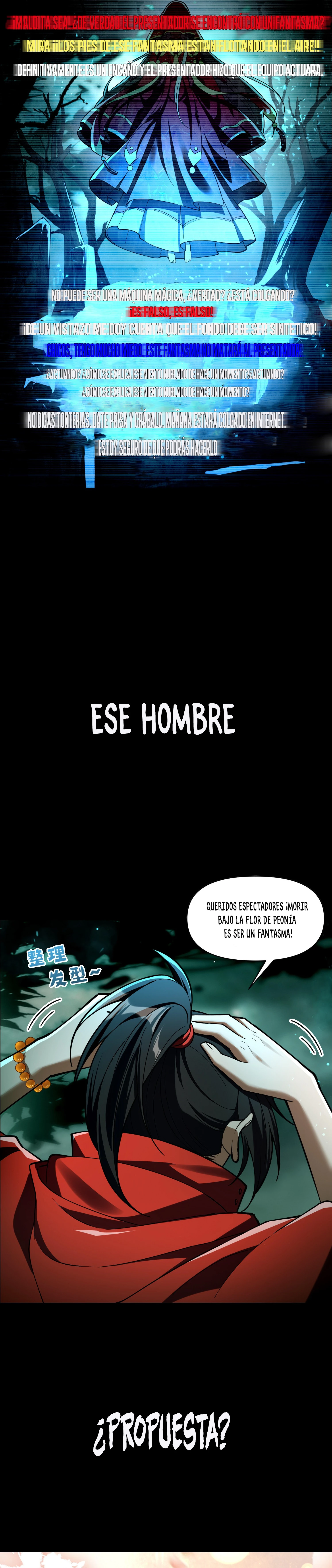 Transmitiendo en directo, le propuse matrimonio a una mujer fantasma, ¿y ella dijo que sí? capítulo 0, página 3