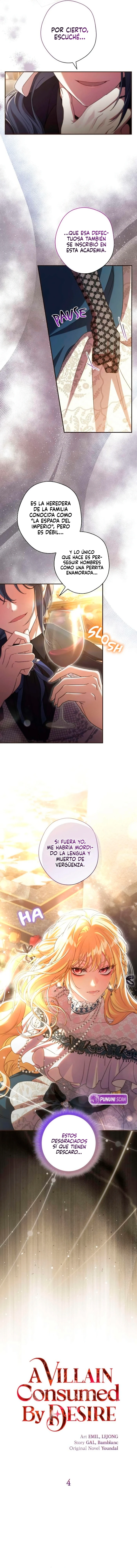Un villano consumido por el deseo capítulo 4, página 5