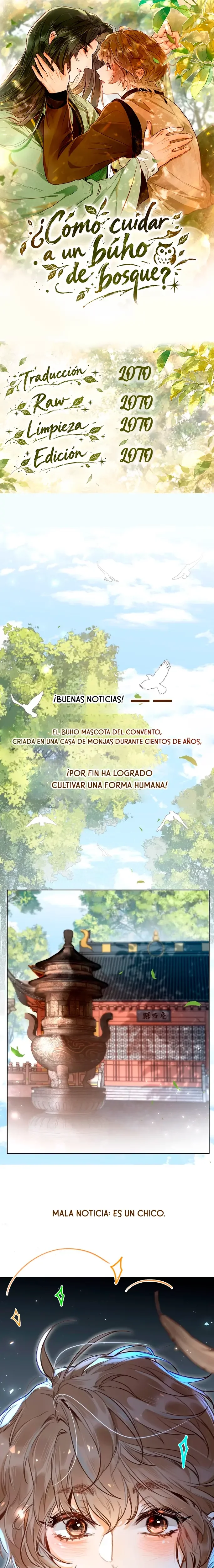 Como cuidar a un buho del bosque capítulo 0, página 1