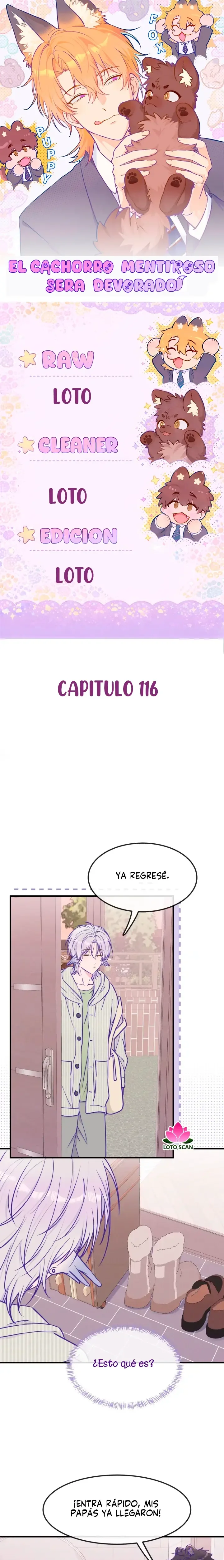 El cachorro mentiroso sera devorado capítulo 116, página 1