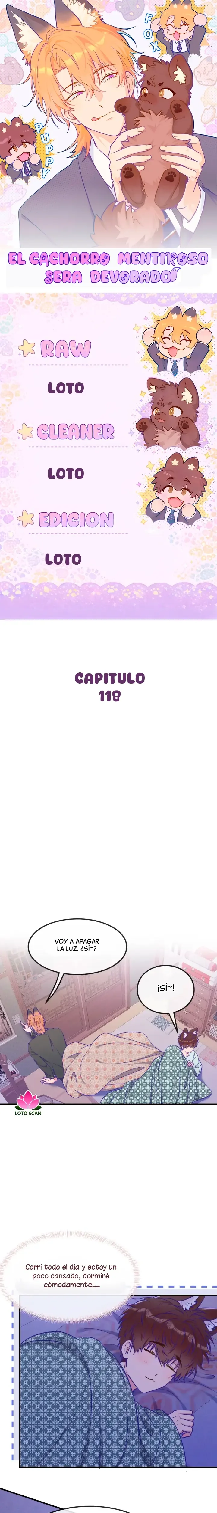El cachorro mentiroso sera devorado capítulo 118, página 1