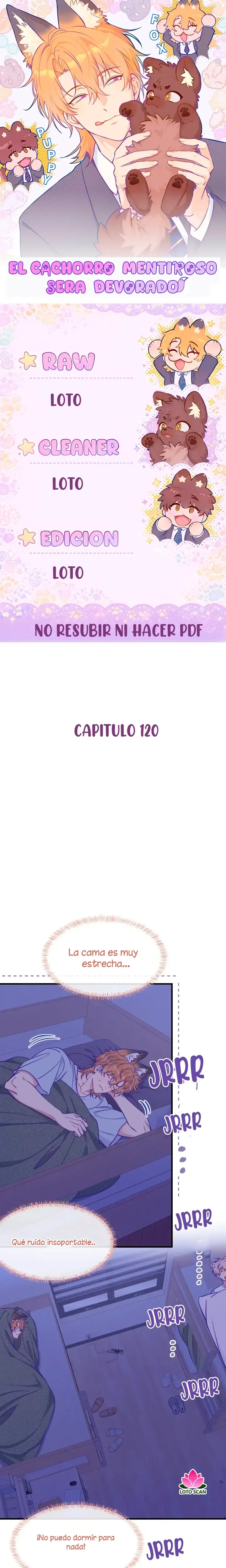 El cachorro mentiroso sera devorado capítulo 120, página 1