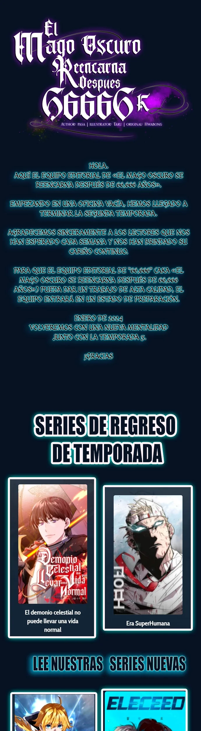 El mago oscuro reencarna Después De 66666 años capítulo 100.05, página 1