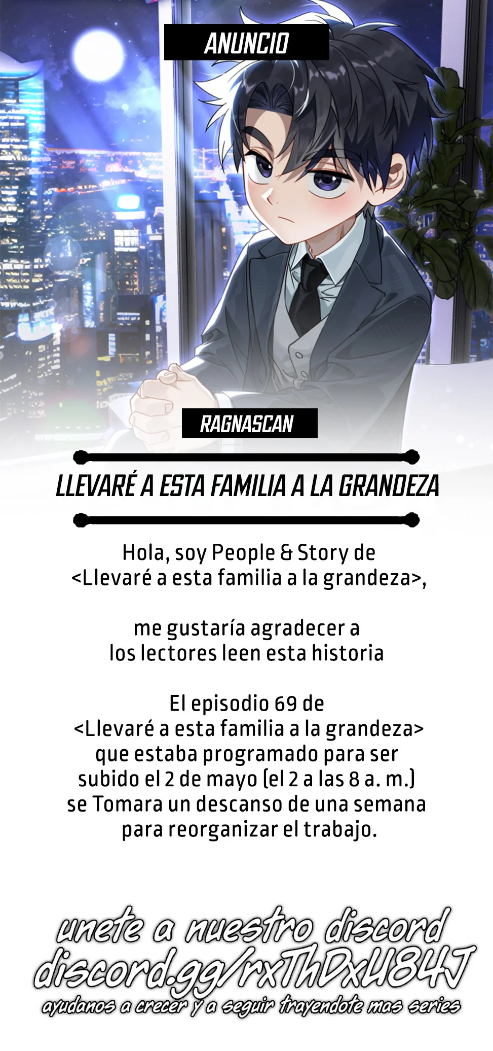 Llevaré a esta familia a la grandeza capítulo 68.5, página 1