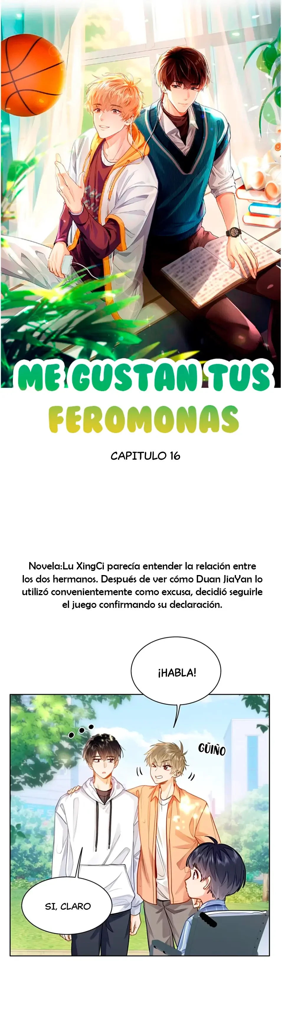 Me gustan tus feromonas con extracto de novela capítulo 16, página 1