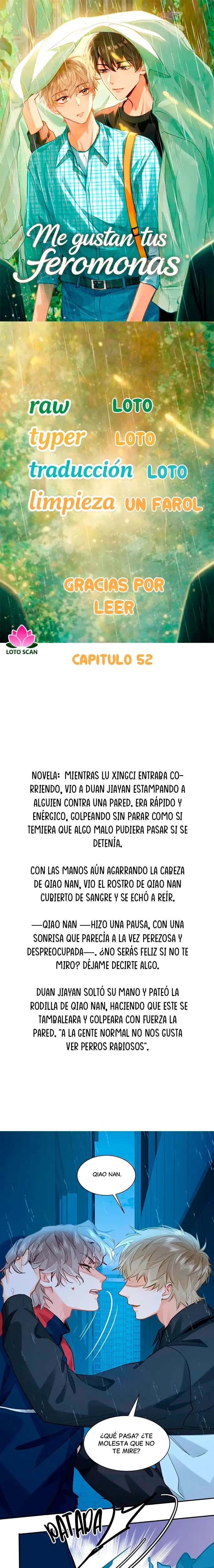 Me gustan tus feromonas con extracto de novela capítulo 52, página 1