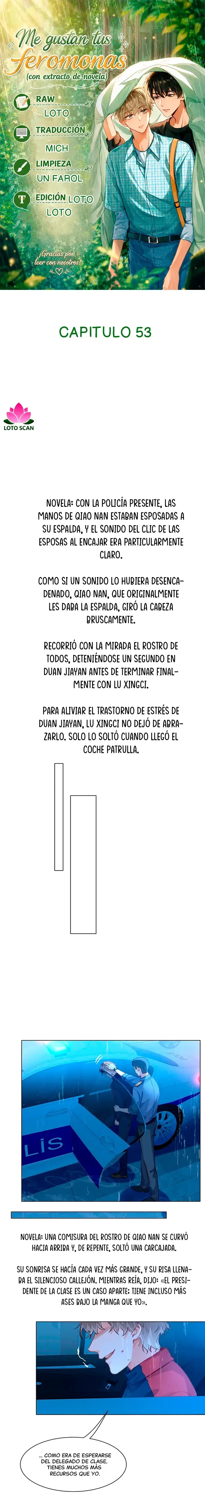 Me gustan tus feromonas con extracto de novela capítulo 53, página 1