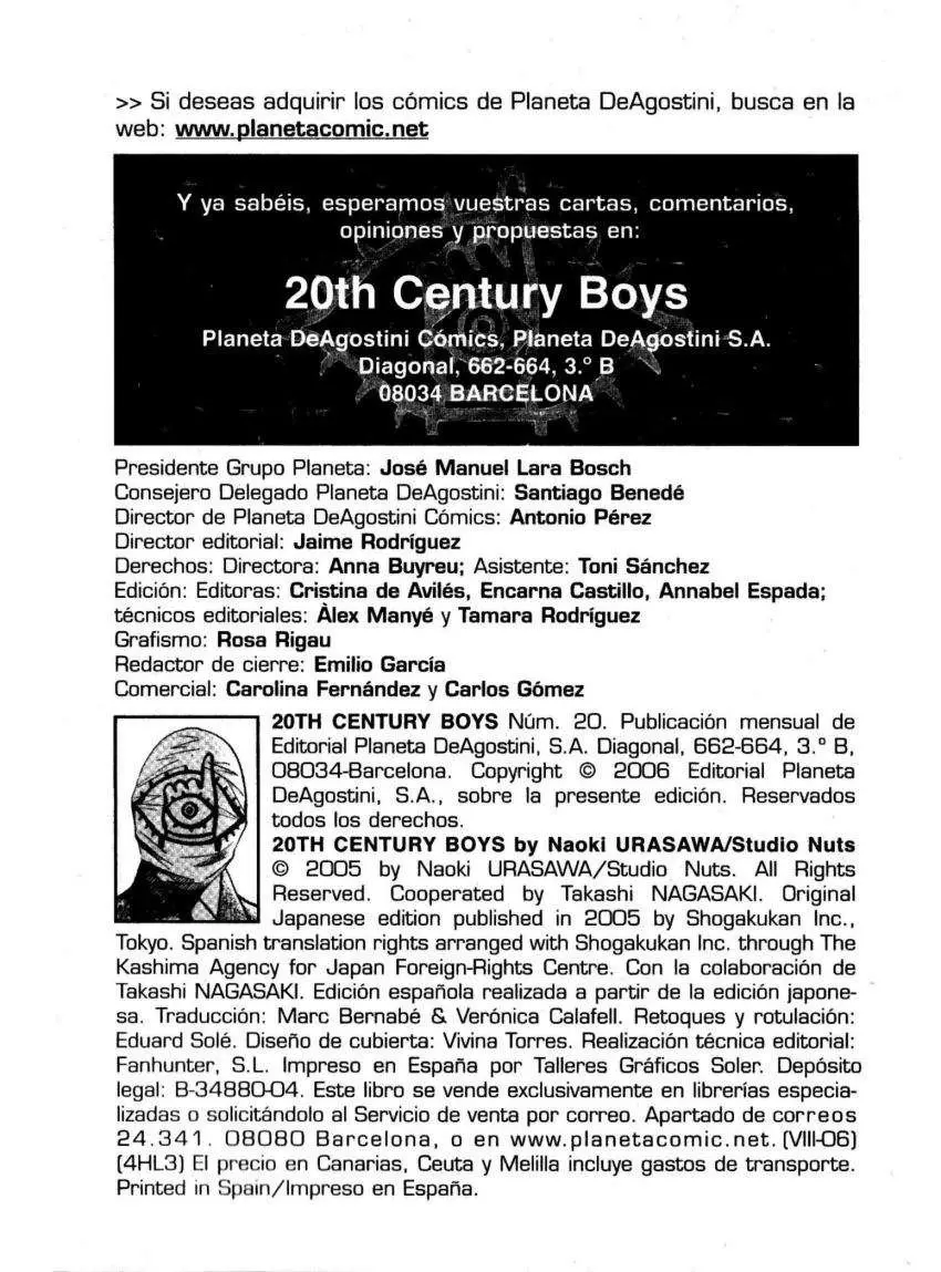 20th Century Boys capítulo 215, página 4