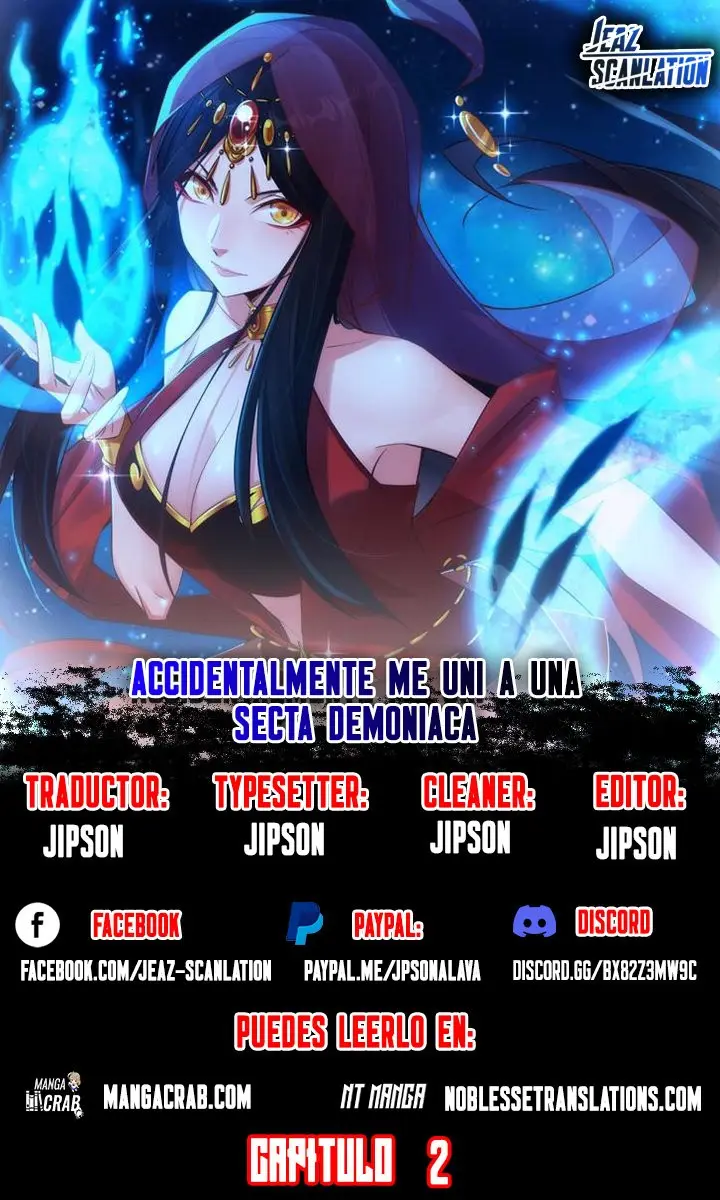 Accidentalmente Me Uní A Una Secta Demoniaca capítulo 2, página 2